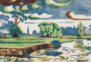 Edith Lawrence - Landscape With A Church Spire 10