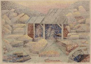 Edith Lawrence - Sunset at Purbeck quarry