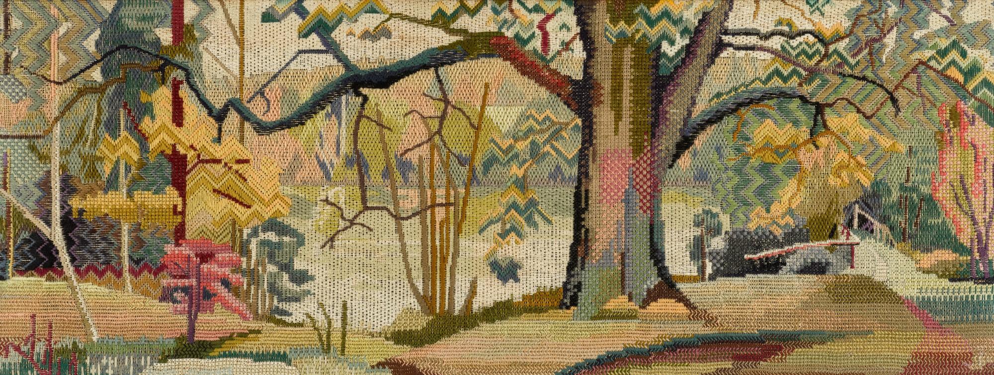 Edith Mary Lawrence - Landscape Needlework Panel