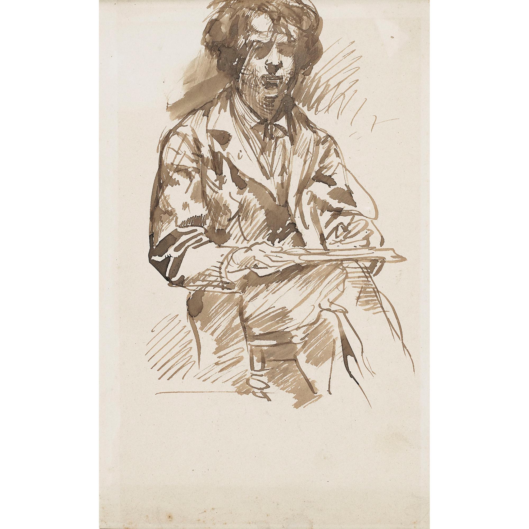 Edmé-Alexis-Alfred Dehodencq - Portrait De Jeune Homme