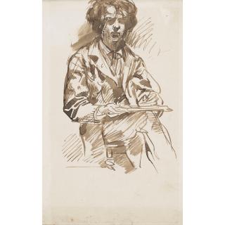 Edmé-Alexis-Alfred Dehodencq - Portrait De Jeune Homme