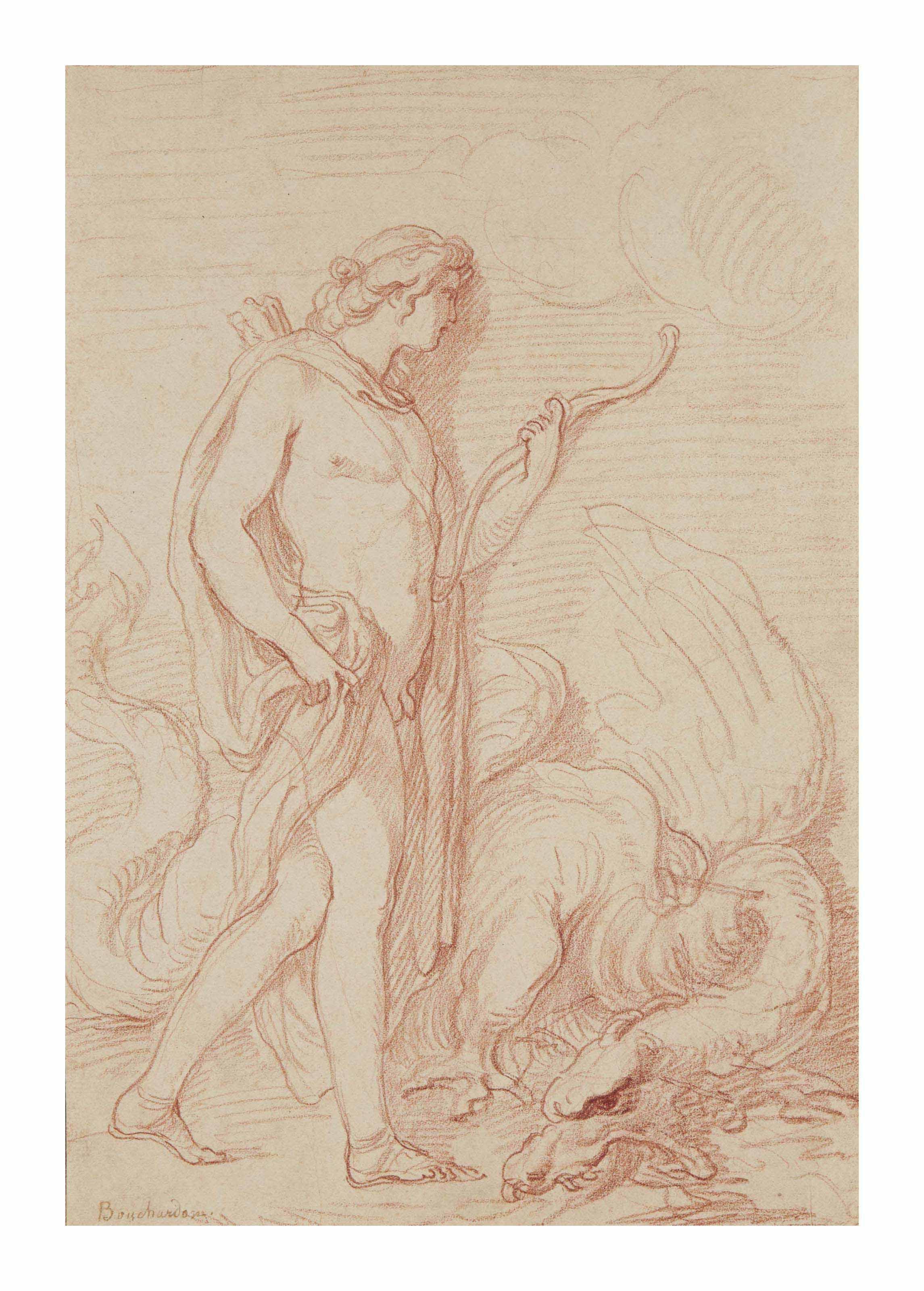 Edme Bouchardon - Apollon et Python