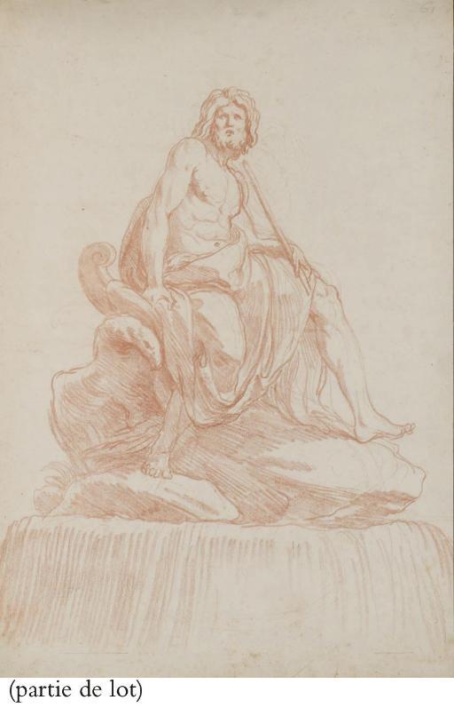 Edme Bouchardon - Jupiter assis sur un rocher