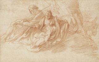 Edmé Bouchardon - The Rest on the Flight into Egypt