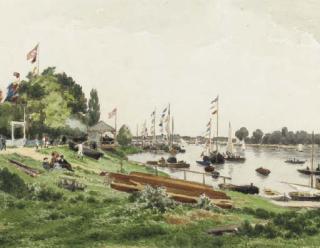 Edmé-Émile Laborne - Canotage Sur La Seine, Argenteuil