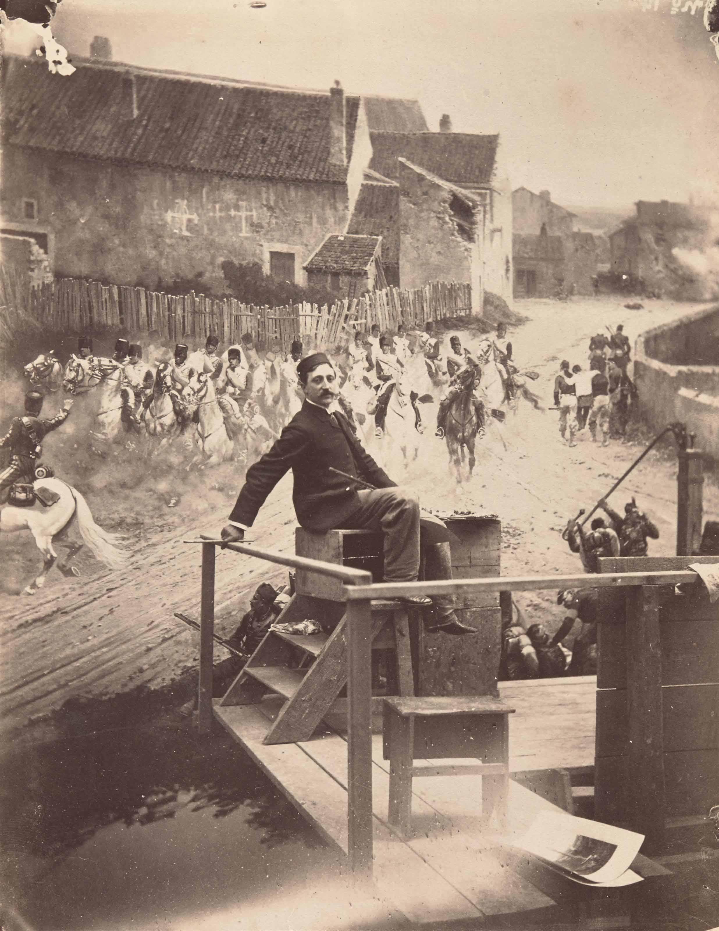 Edmond Bénard - Le peintre   Édouard Detaille   dans son atelier, 1880-1900