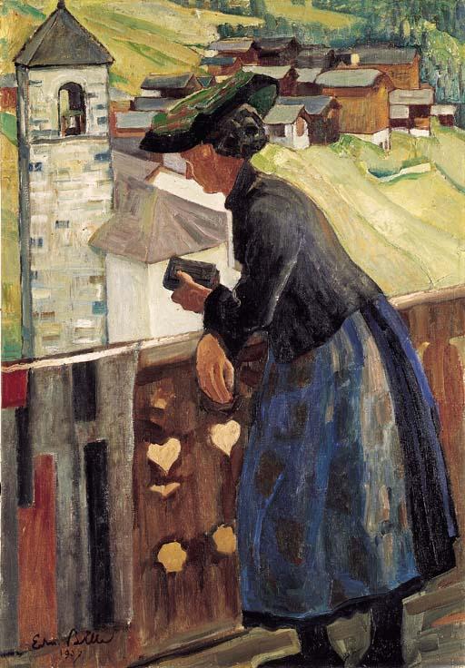 Edmond Bille - Bauernfrau in Chandolin, 1937