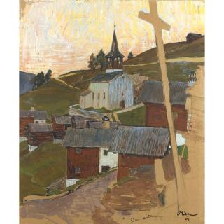 Edmond Bille - Chandolin, 1907 Chandolin, 1907