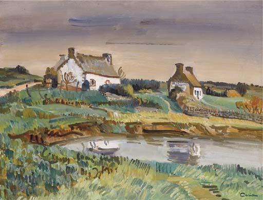 Edmond Ceria - Chaumières en Bretagne