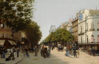 Edmond-Georges Grandjean - Le Boulevard des Italiens