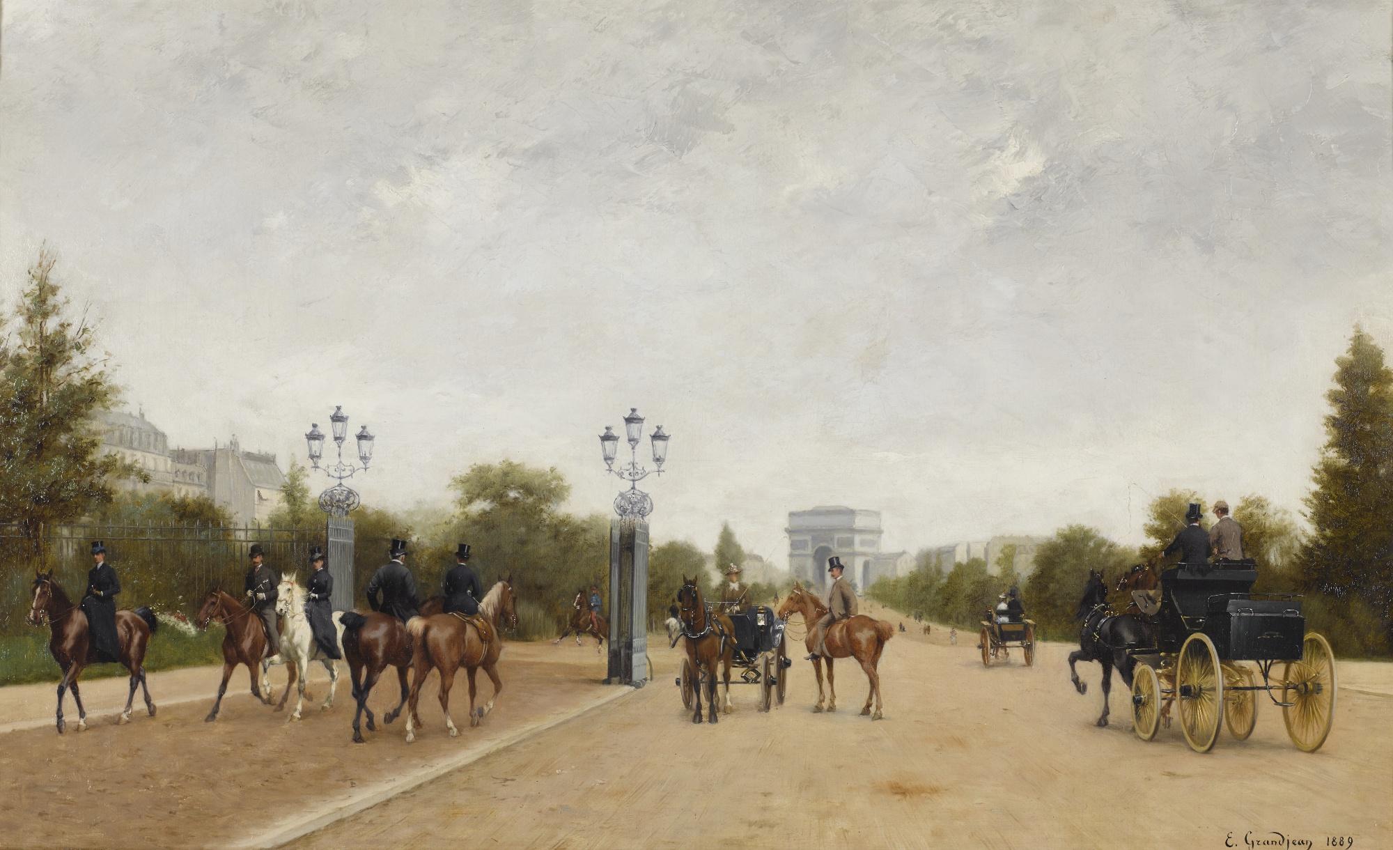 Edmond Grandjean - French l\'Avenue Du Bois De Boulogne