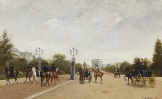 Edmond Grandjean - French l\'Avenue Du Bois De Boulogne