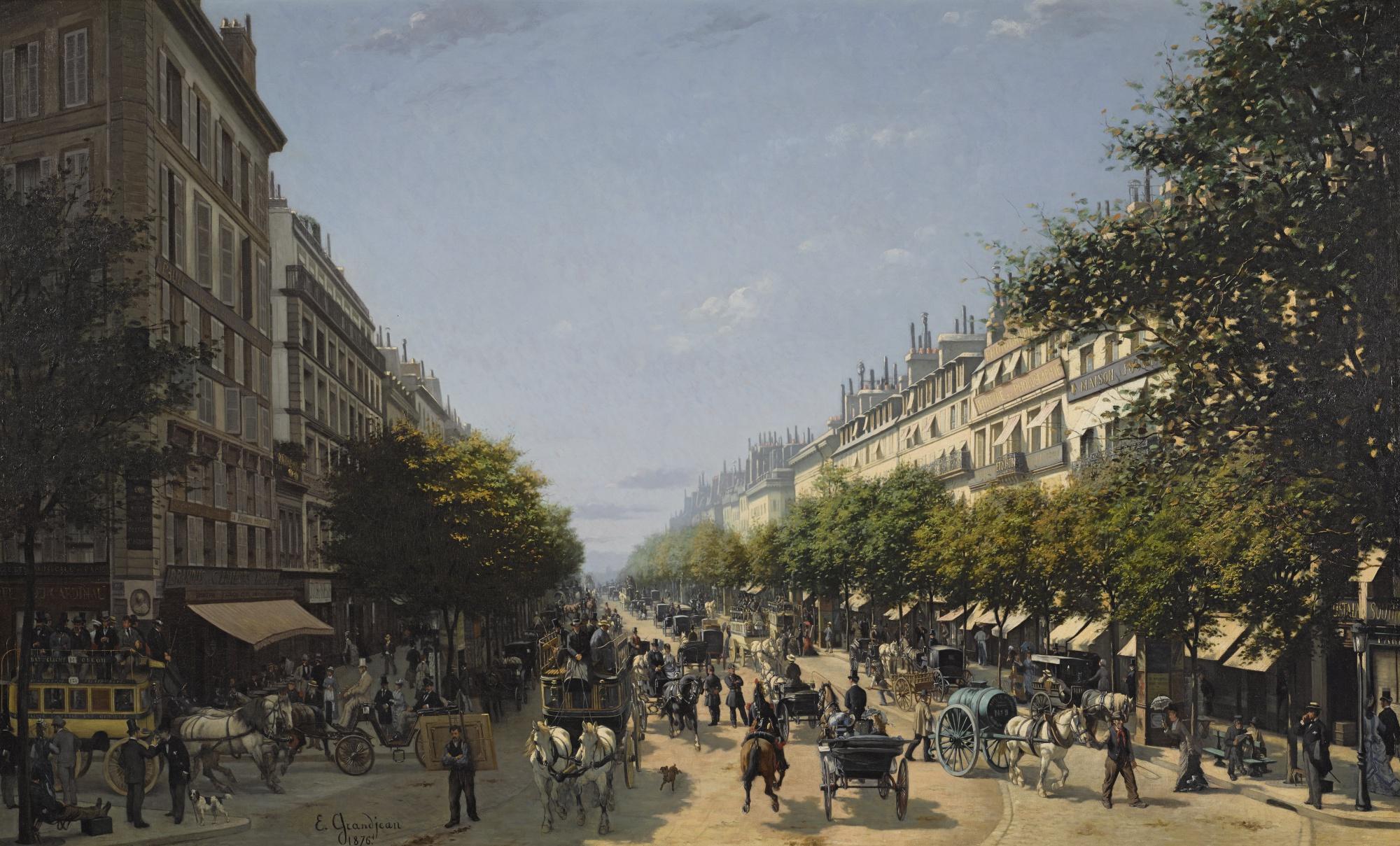 Edmond Grandjean - French le Boulevard Des Italiens