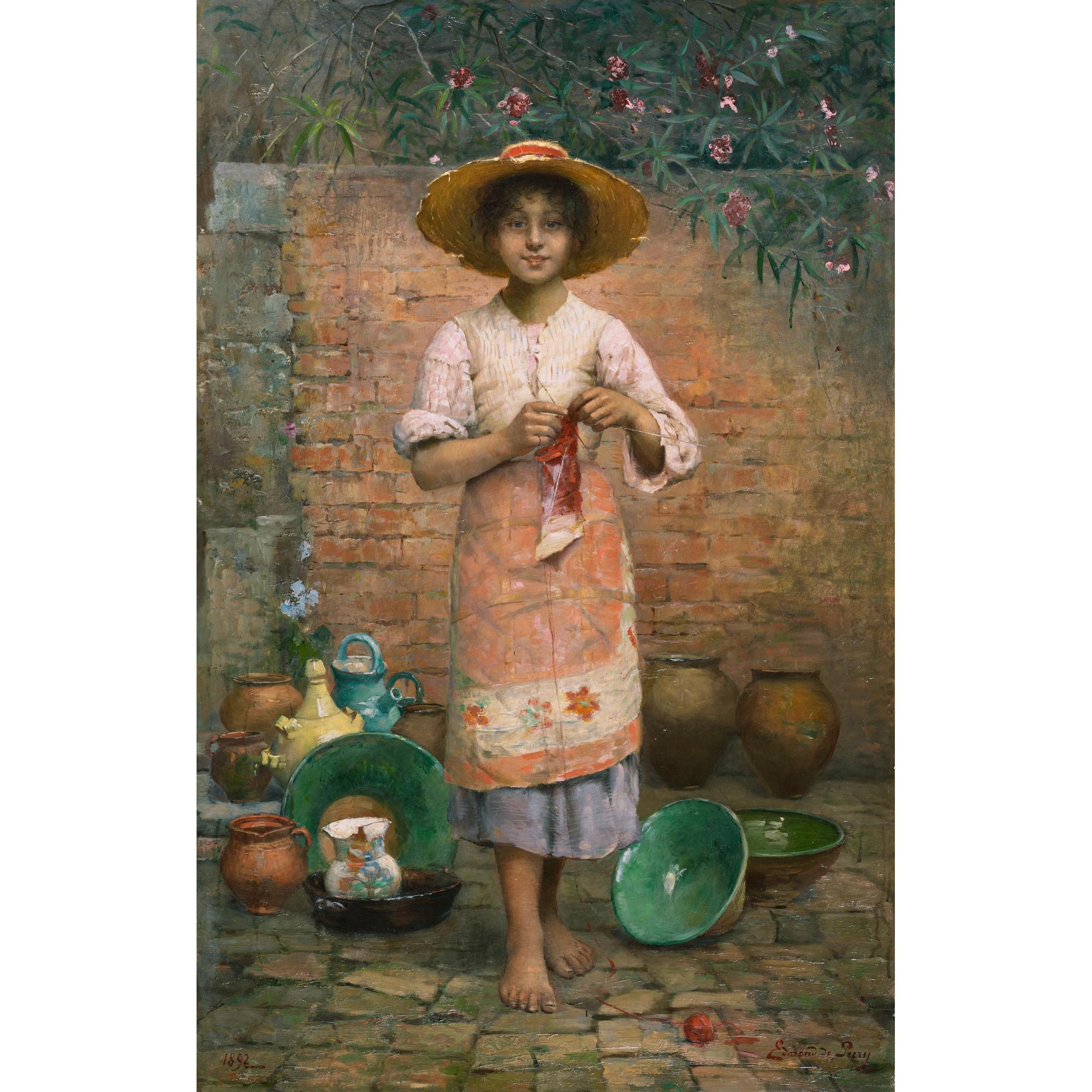 Edmond Jean De Pury - Hélène, La Petite Marchande