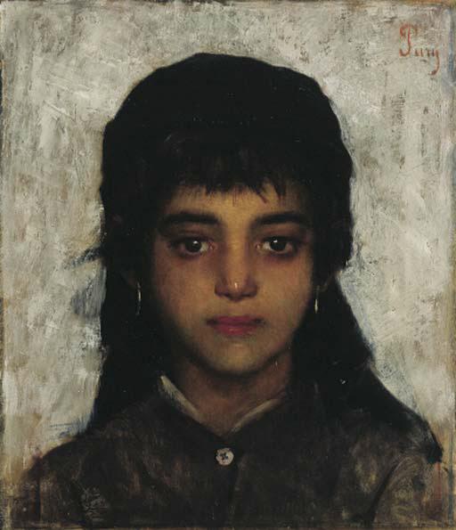 Edmond Jean De Pury - Mädchenkopf