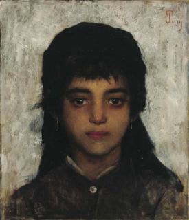 Edmond Jean De Pury - Mädchenkopf