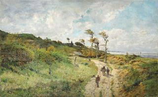 Edmond-Marie Petitjean - Path By The Seaside