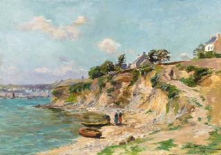 Edmond-Marie Petitjean - The bay at Audierne