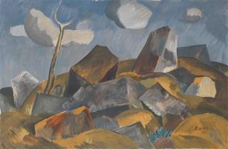 Edmond Zakaryan - Landscape with rocks
