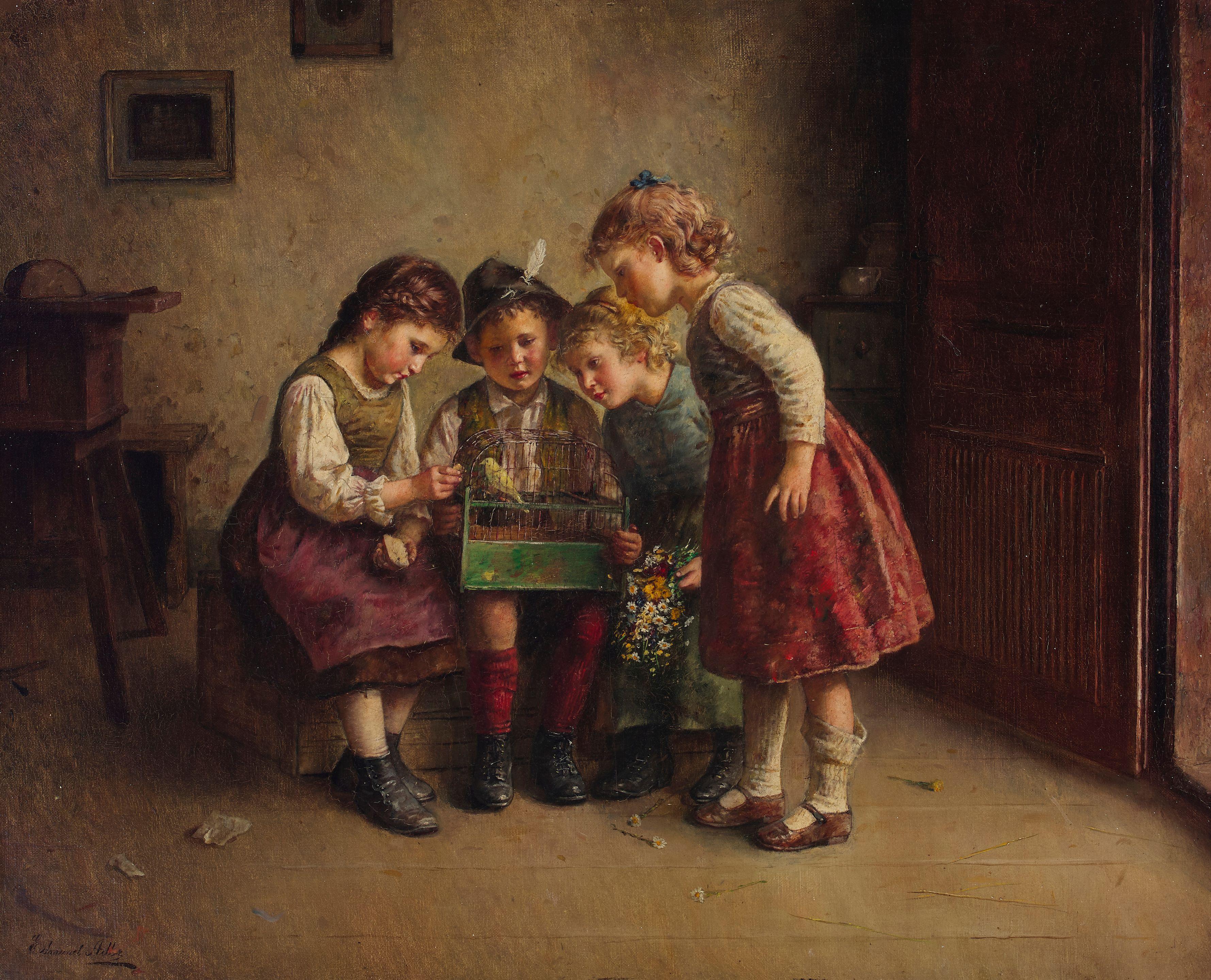 Edmund Adler - The Yellow Canary 22 x 27in (55.9 x 68.6cm)