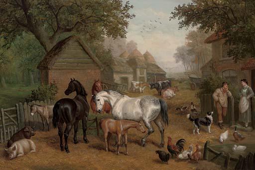 Edmund Benjamin Herberte - A rural farmyard