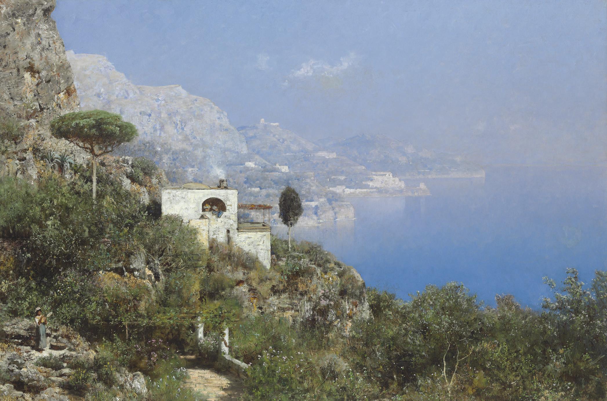 Edmund Berninger - A View of Capri