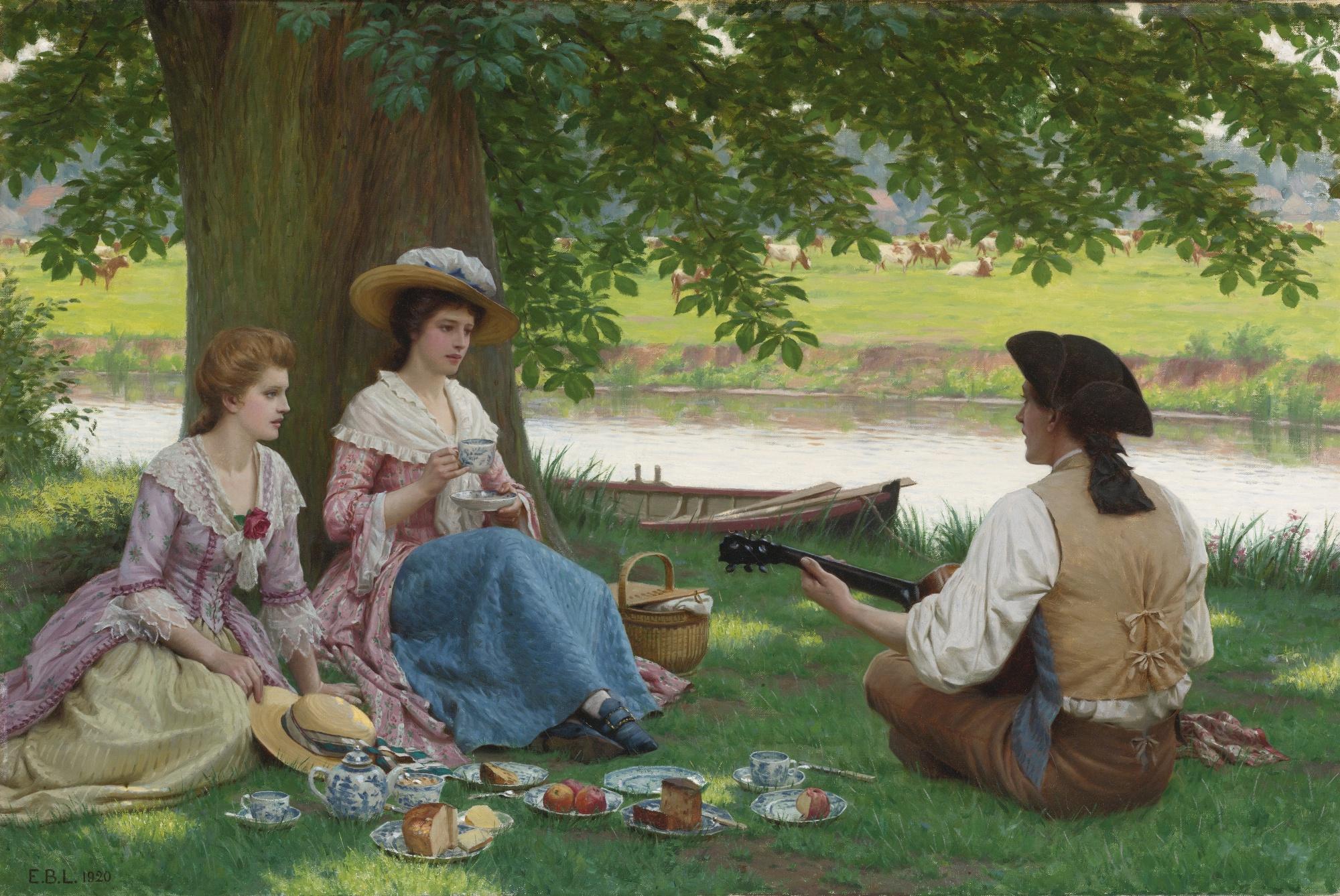 Edmund Blair Leighton - A Picnic Party