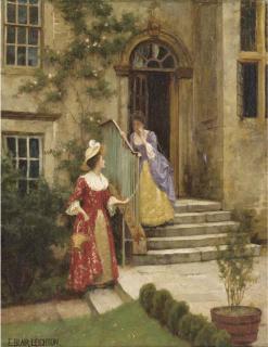 Edmund Blair Leighton - Gossip