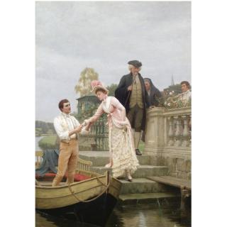 Edmund Blair Leighton - Lay Thy Sweet Hand In Mine And Trust In Me