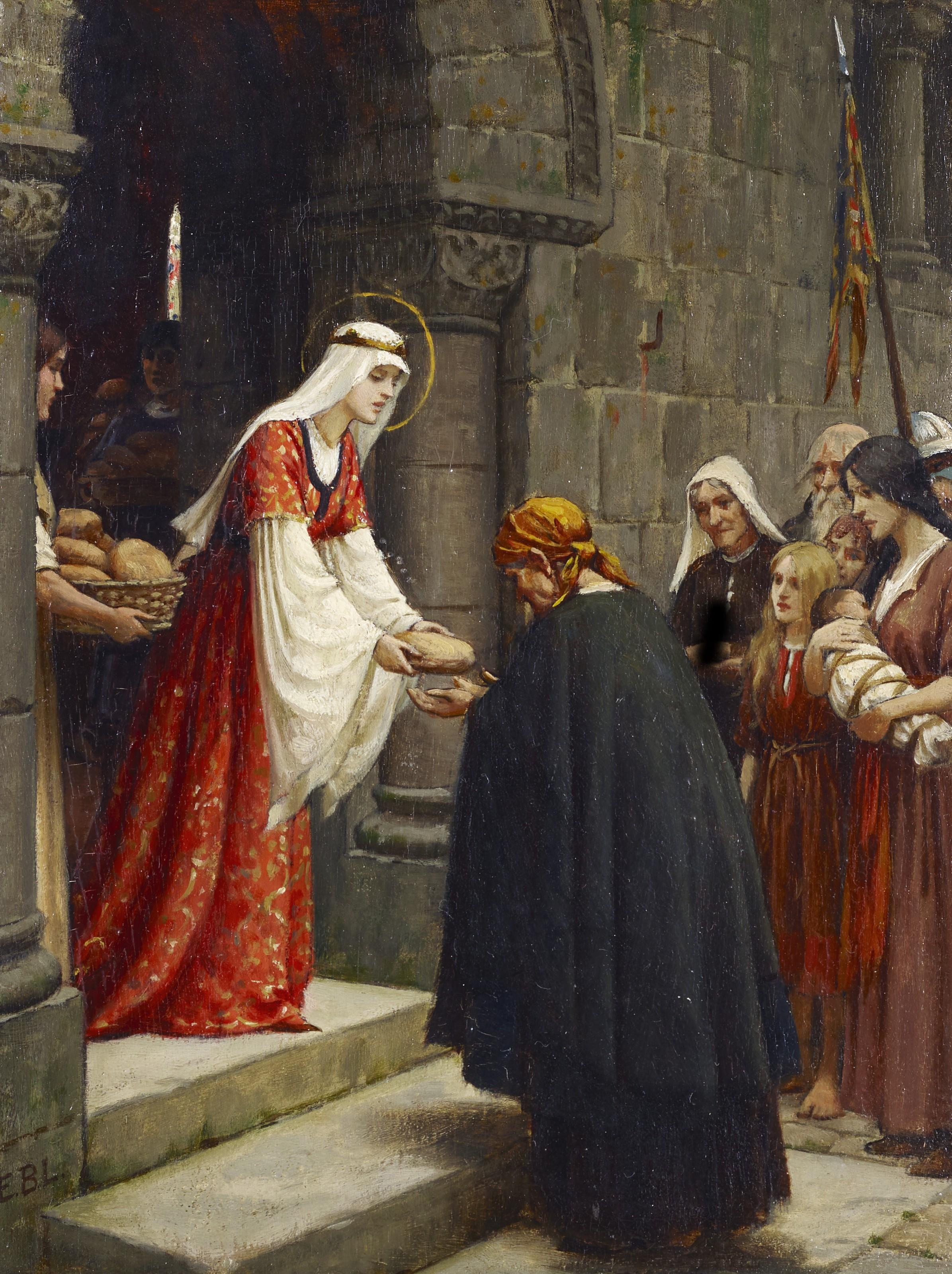 Edmund Blair Leighton - The Charity Of Saint Elizabeth Of Hungary