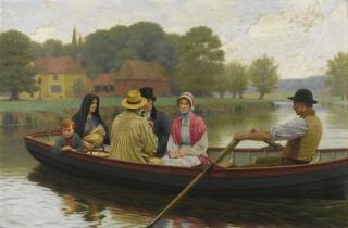 Edmund Blair Leighton - The Ferry