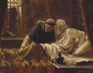 Edmund Blair Leighton - The Secret, a sketch