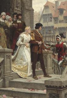Edmund Blair Leighton - To Arms! \'Sweet Bridal Hymn, That Issuing Through The Porch Is Rudely Challenged With The Cry \'To Arms\'\'