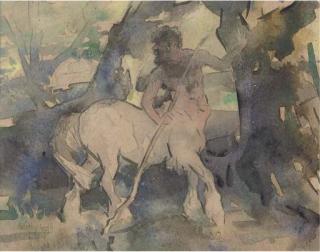 Edmund Blampied, R.B.A., R.E. - The centaur