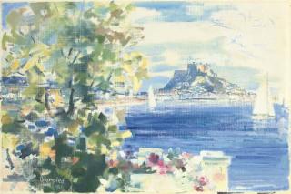 Edmund Blampied, R.B.A. - Mont Orgueil Castle, Jersey
