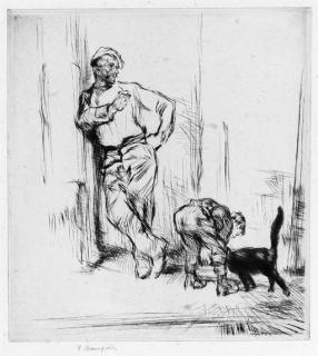 Edmund Blampied - Fishermans Pet