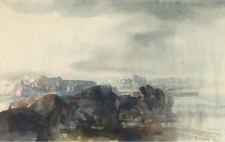 Edmund Blampied - Ploughing The Fields