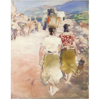 Edmund Blampied - Roadside In Spain