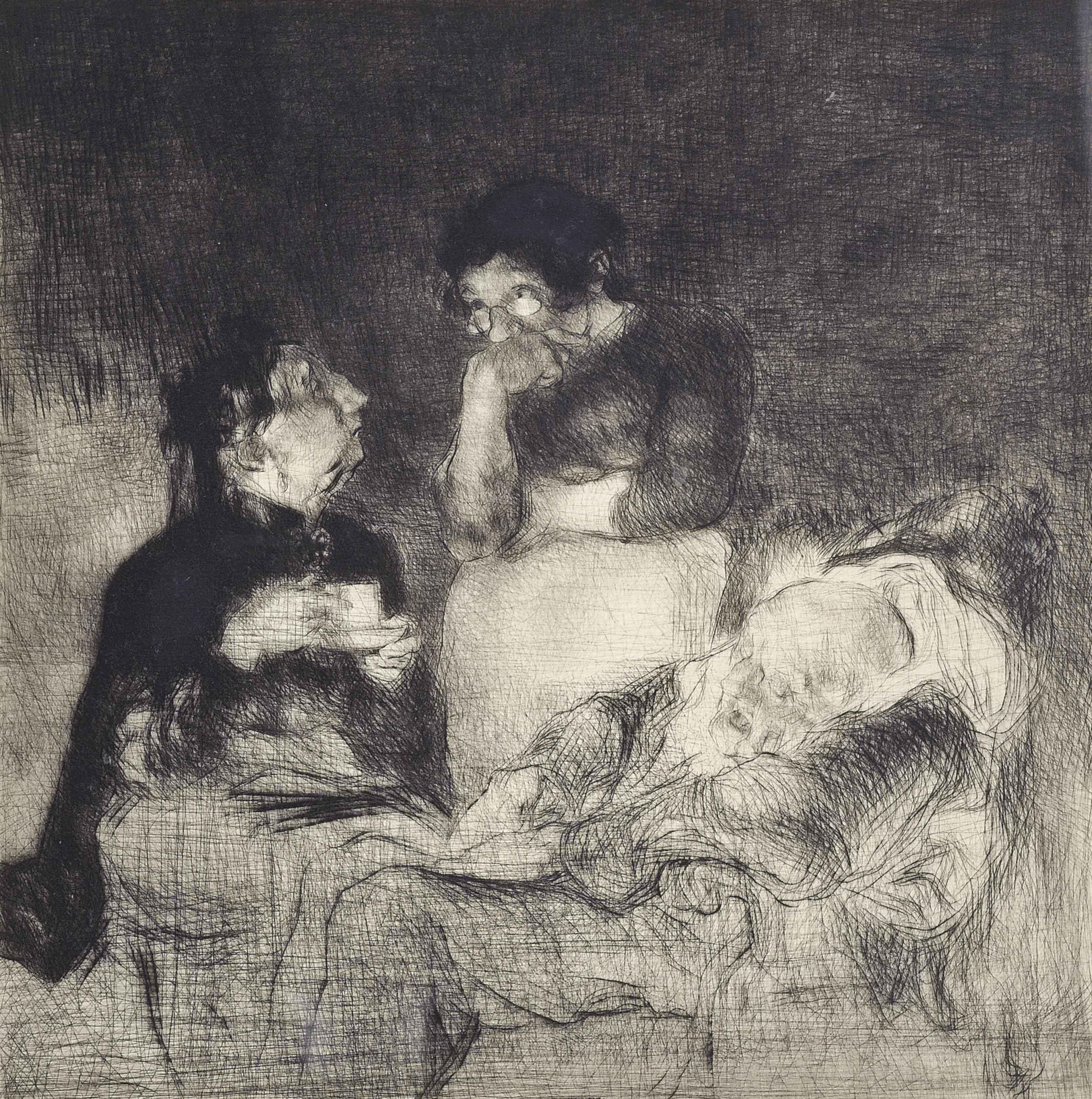 Edmund Blampied - The centenarian (illustrated); Marriage, births and deaths; and Madame Dupres