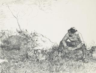 Edmund Blampied - The cowman (illustrated); and The accusation