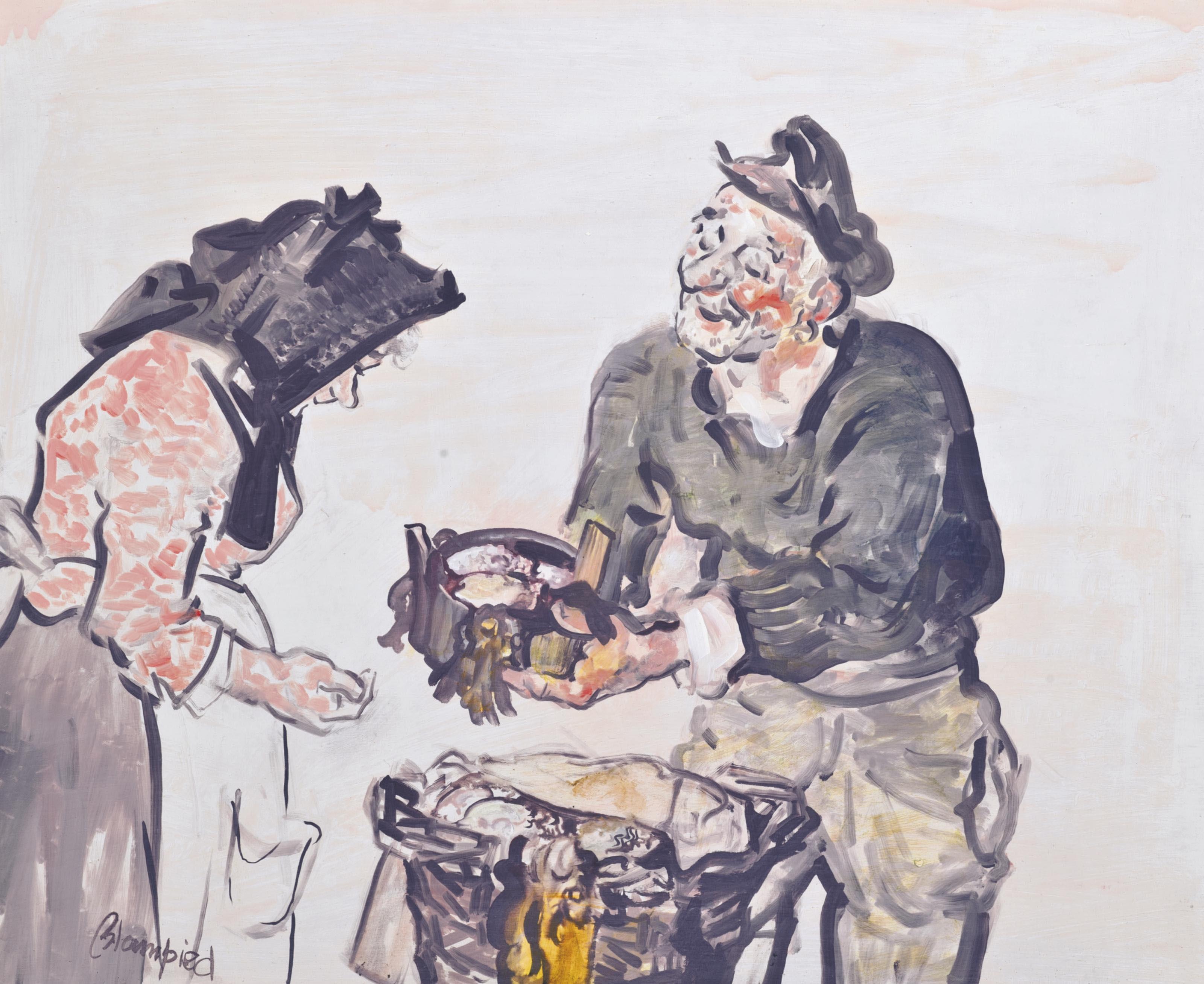 Edmund Blampied - The oyster catcher