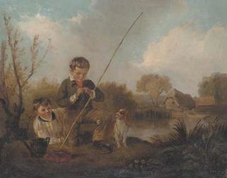 Edmund Bristow - Boys Fishing
