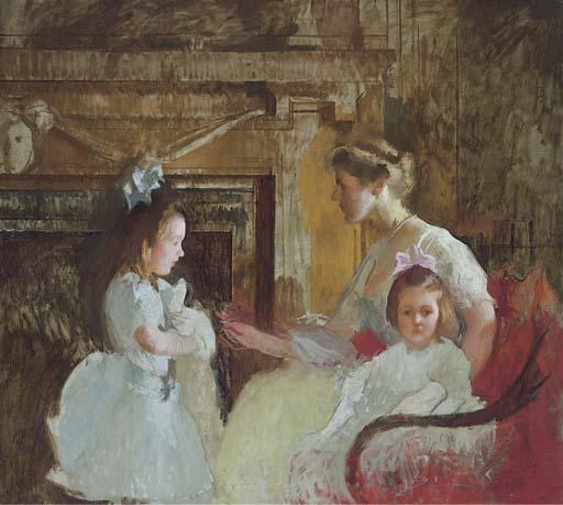 Edmund C. Tarbell - Mrs. George Putnam and Her Daughters