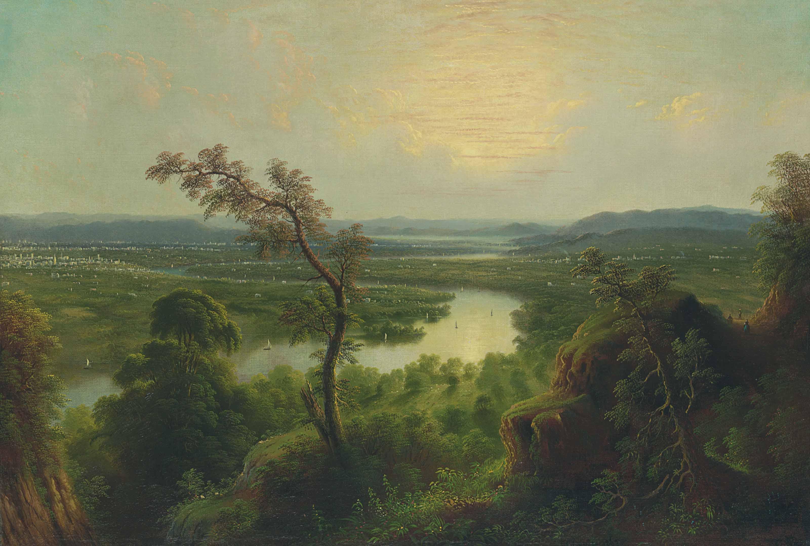 Edmund Coates - The Oxbow (Northampton, Massachusetts)