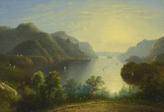 Edmund Coates - View of the Hudson Near West Point
