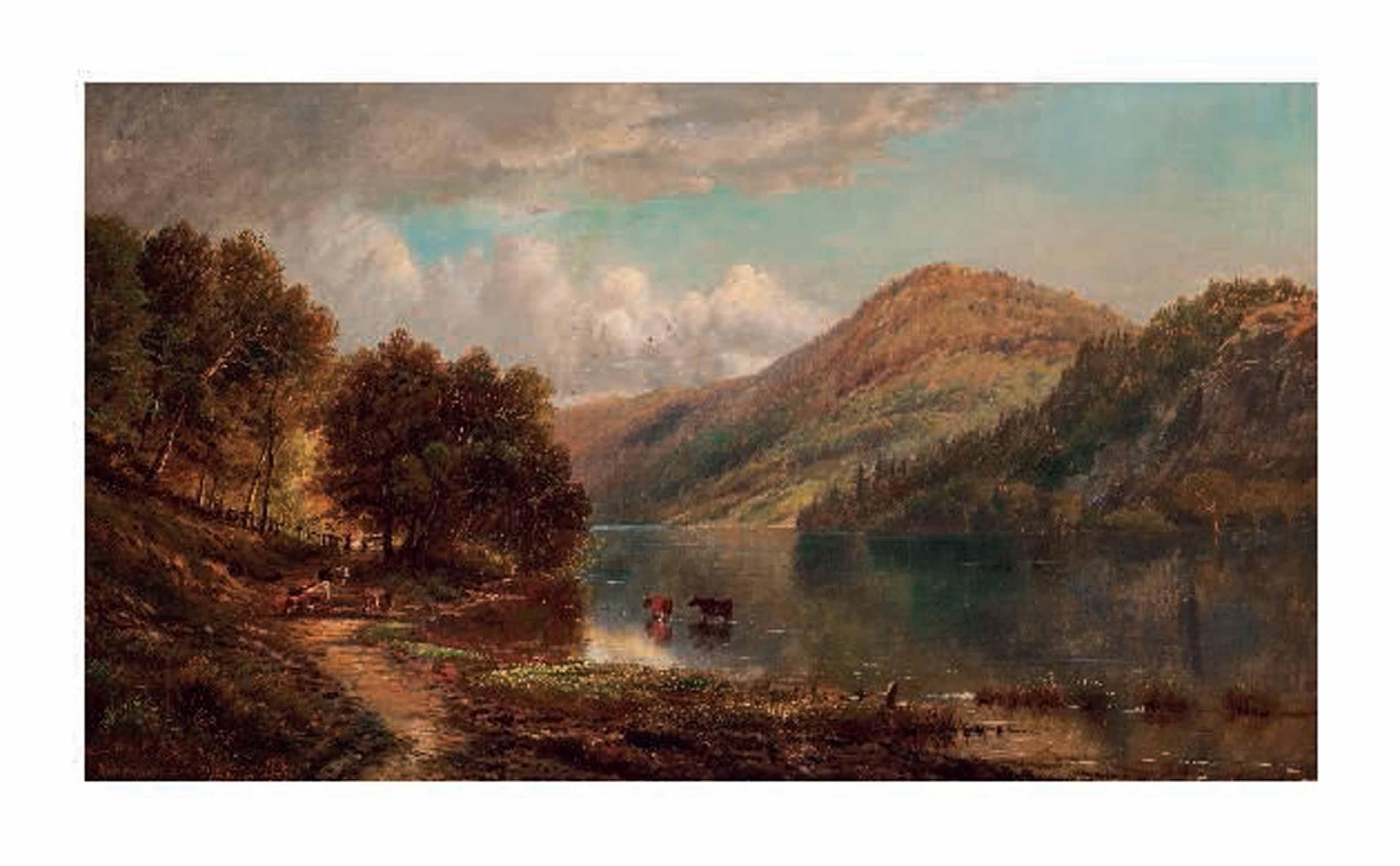 Edmund Darch Lewis - Chester Valley Creek, Washington\'s Headquarters in 1776