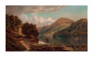 Edmund Darch Lewis - Chester Valley Creek, Washington\'s Headquarters in 1776