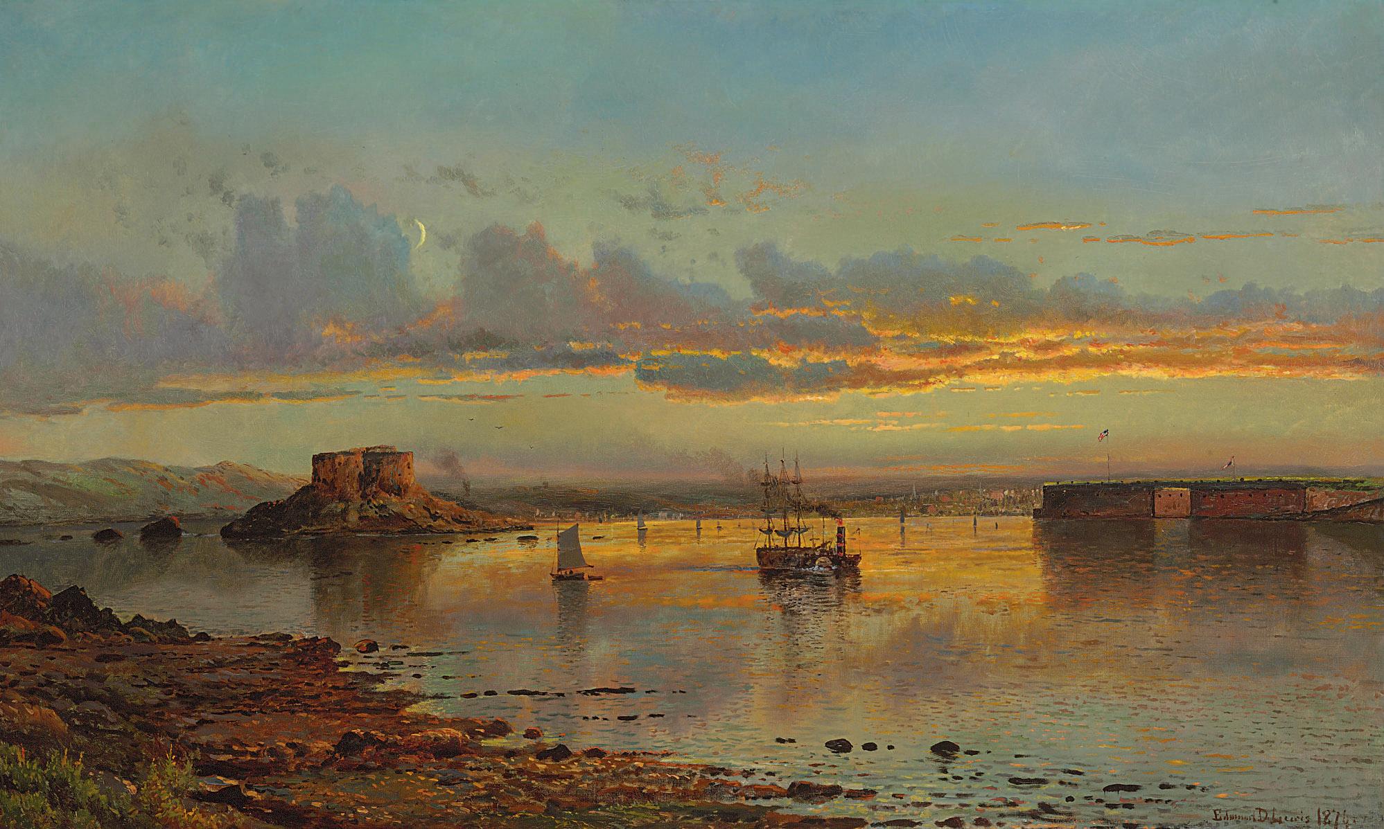 Edmund Darch Lewis - Newport Harbor, Twilight