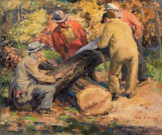 Edmund Franklin Ward - Log Cutters