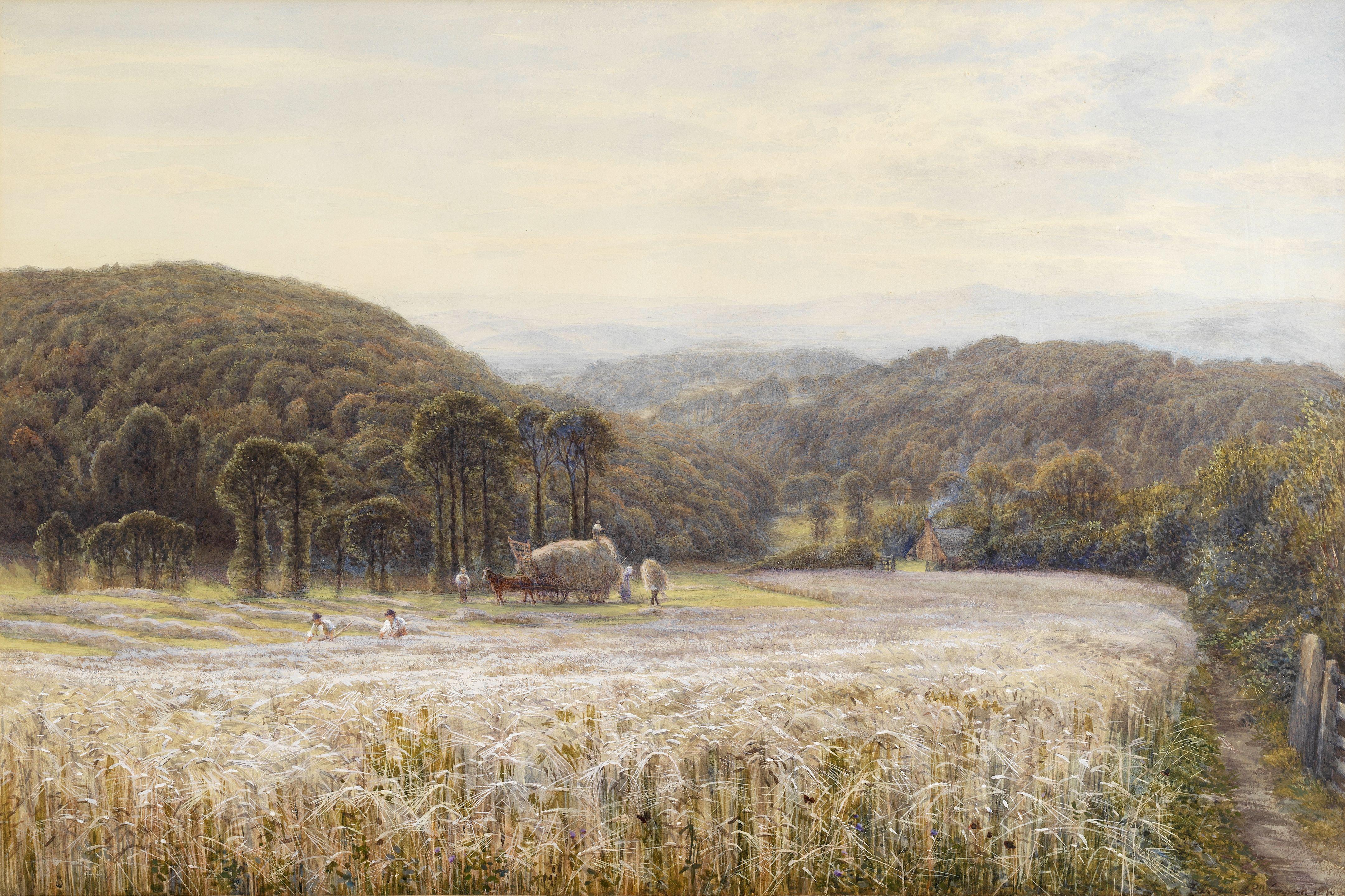 Edmund George Warren - Cutting hay